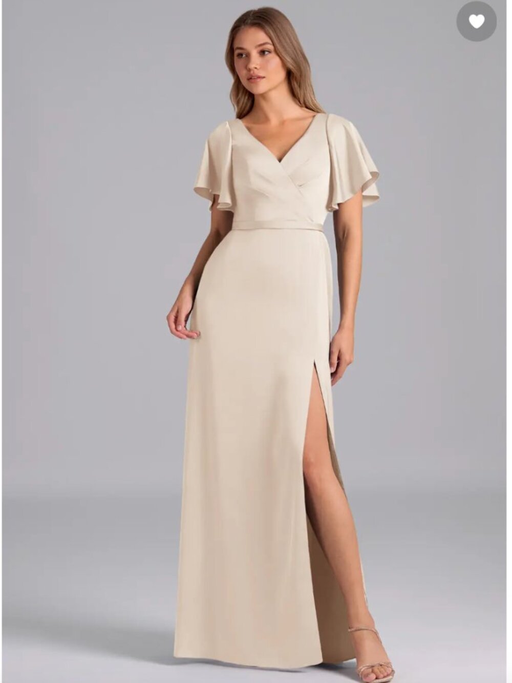 NWT - Azazie - Ambrosia - White Alabaster - Bridesmaid Dress